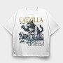 Catzilla Monster, Tricou Oversize Barbati (Unisex)