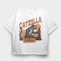 Catzilla Parody, Tricou Oversize Barbati (Unisex)