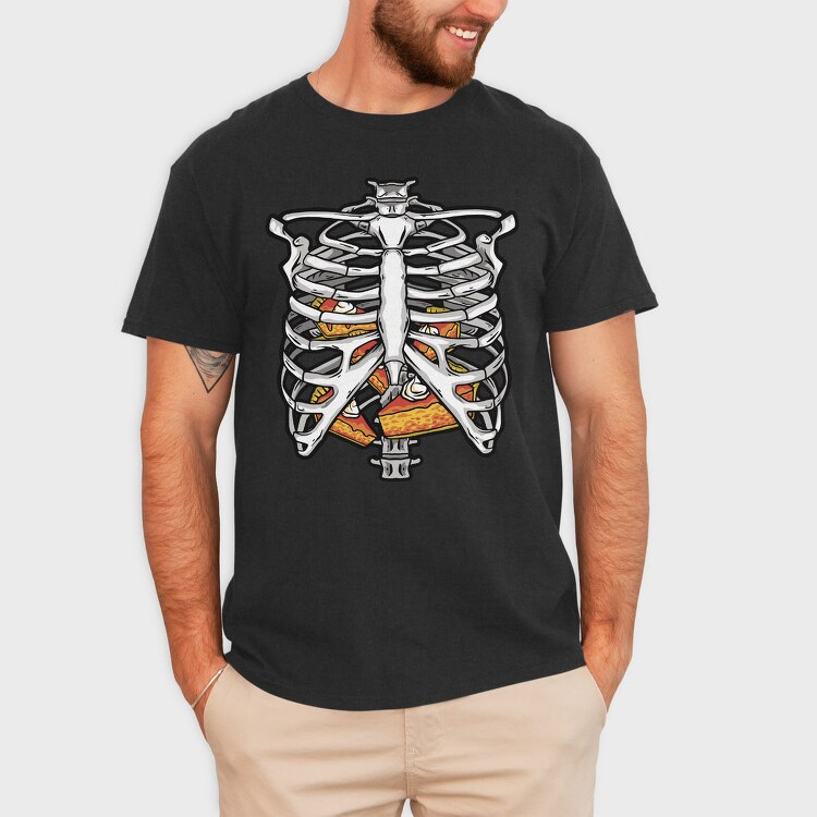Ribs And Pizza, Tricou Barbati (Unisex)