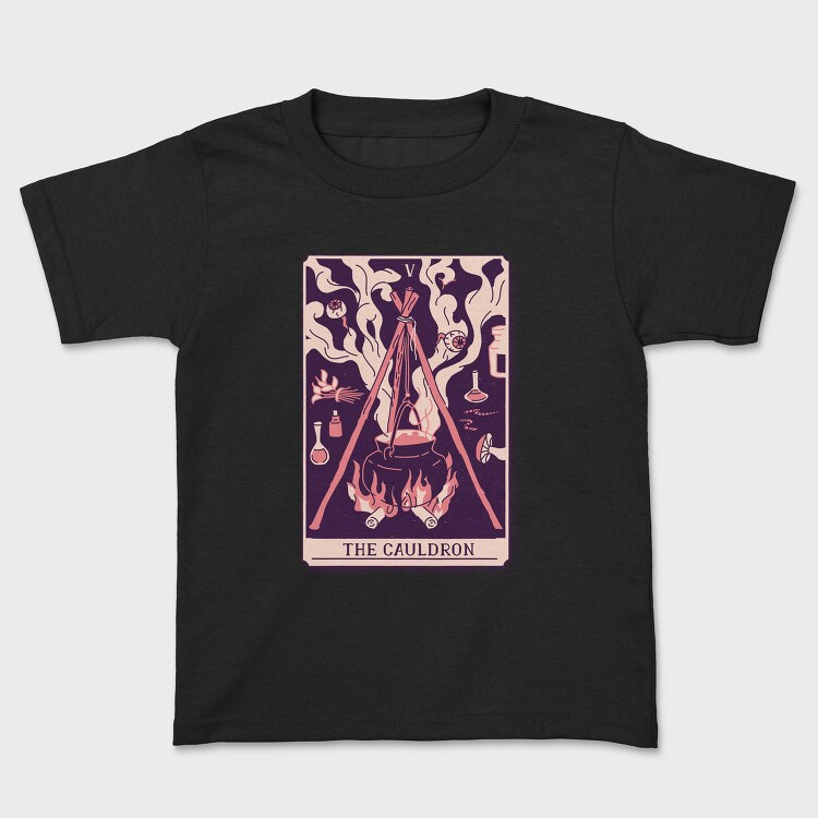 Cauldron Mystical Tarot Card The Cauldron Si, Tricou Copii