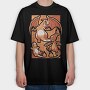 Charizard Fire Trio, Tricou Oversize Barbati (Unisex)