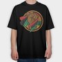 Fist Power Rasta, Tricou Oversize Barbati (Unisex)