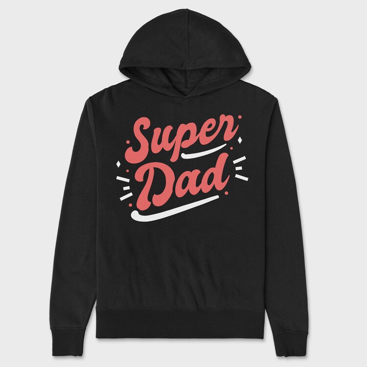 Super Dad, Hanorac Oversize Barbati (Unisex)