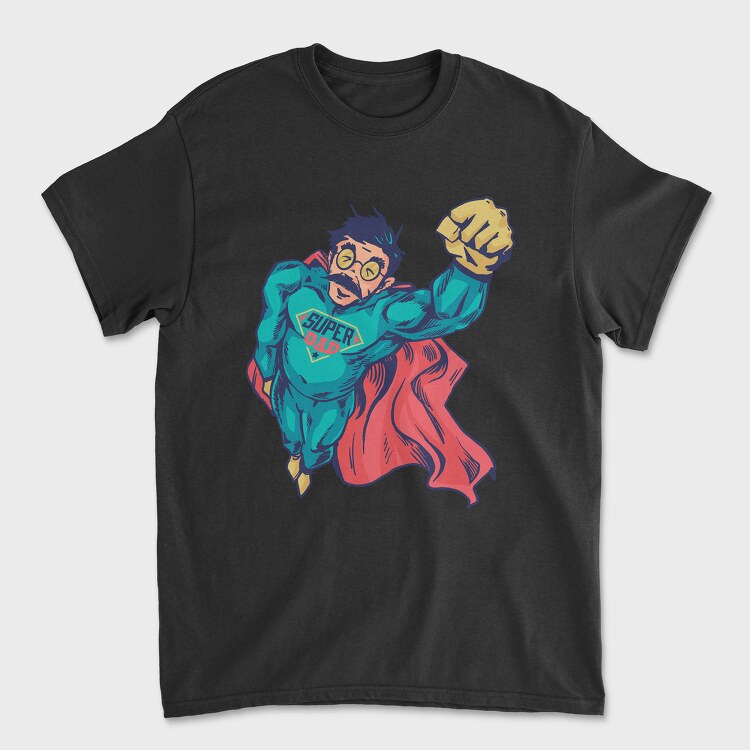 Superdad Hero, Tricou Barbati (Unisex)