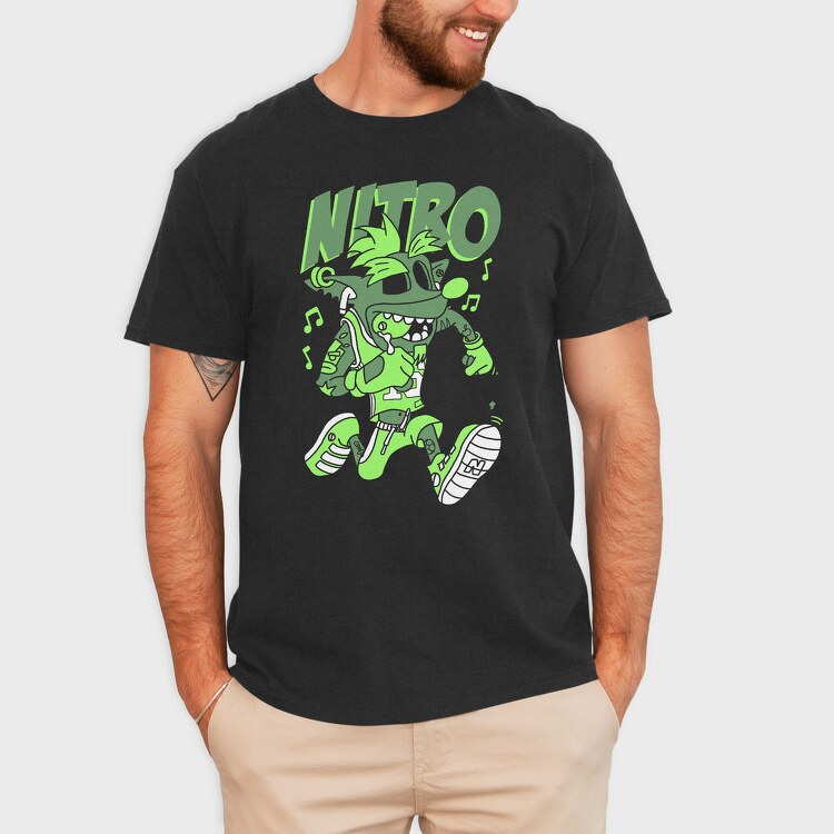 Nitro Green Monster, Tricou Barbati (Unisex)