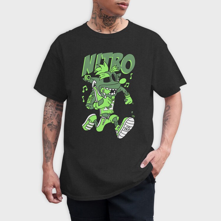 Nitro Green Monster, Tricou Barbati (Unisex)