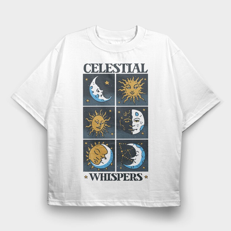 Celestial Elements Whimsigoth, Tricou Oversize Barbati (Unisex)