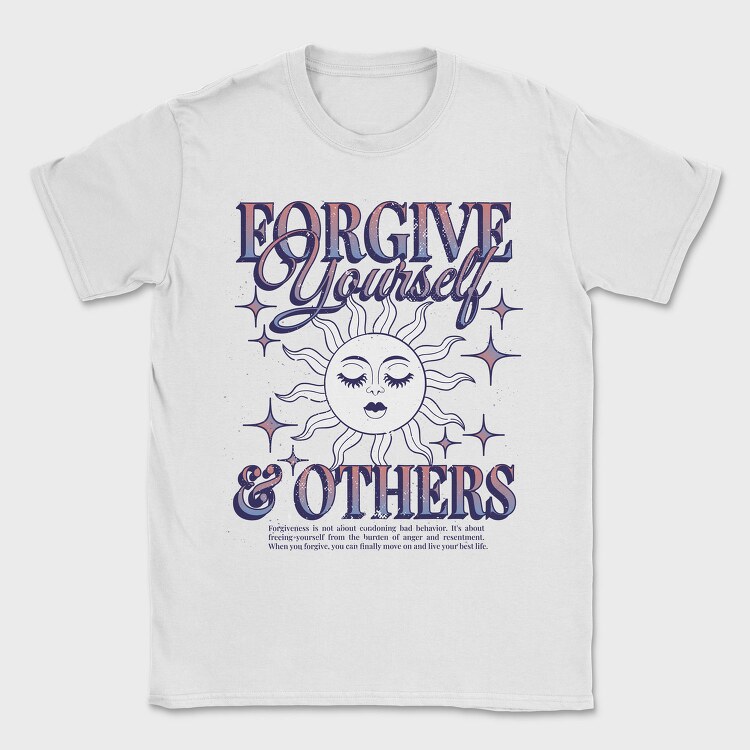 Celestial Forgiveness Quote Nc, Tricou Barbati (Unisex)