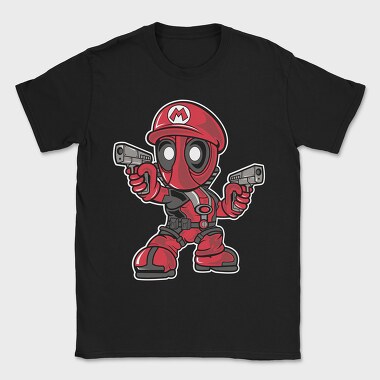 Deadpool Mario, Tricou Barbati (Unisex)