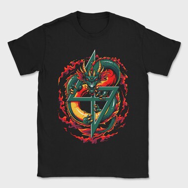 Dragon Flame Symbol, Tricou Barbati (Unisex)
