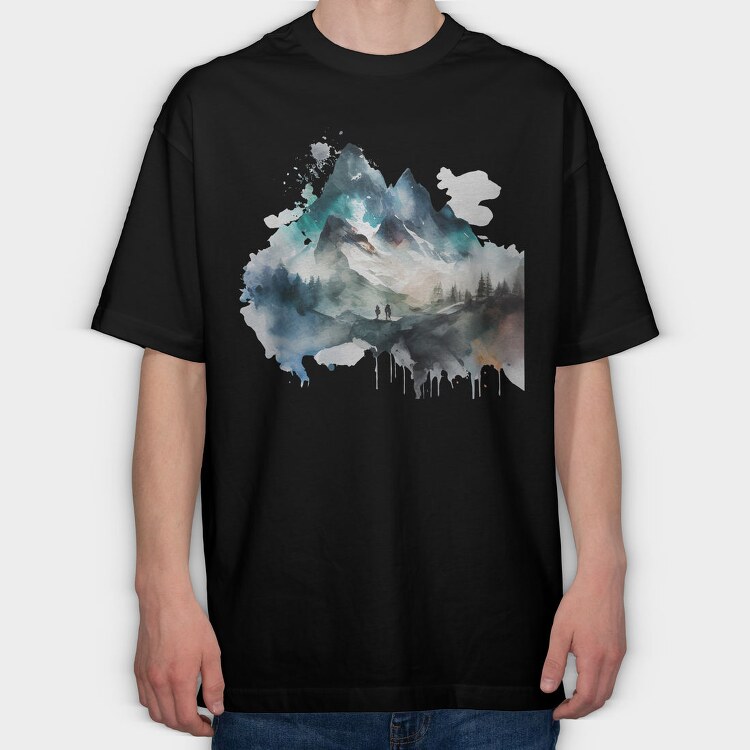 Mountain Explorer Club, Tricou Oversize Barbati (Unisex)