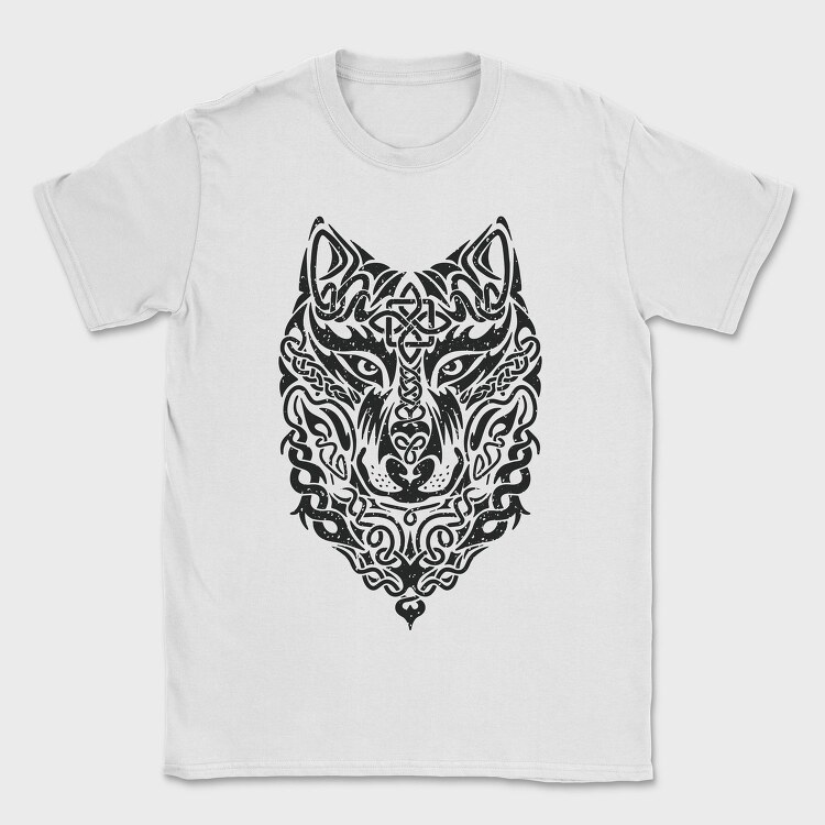 Celtic Tribal Wolf, Tricou Barbati (Unisex)