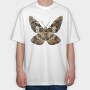 Moon Wings Silhouette, Tricou Oversize Barbati (Unisex)