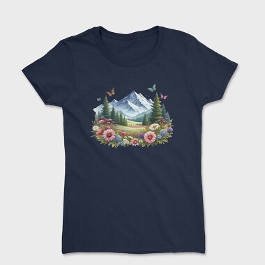 Mountain Flower Butterfly, Tricou Femei