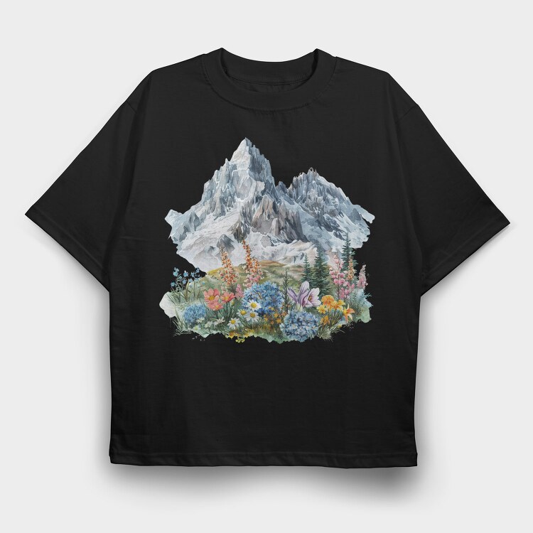 Mountain Flower Festival, Tricou Oversize Barbati (Unisex)