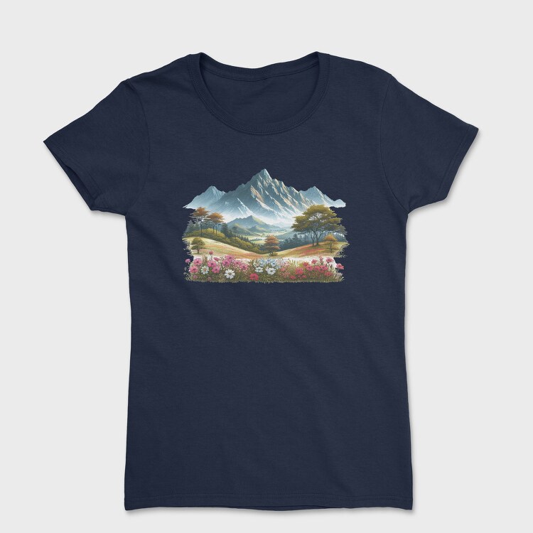 Mountain Flower Field, Tricou Femei