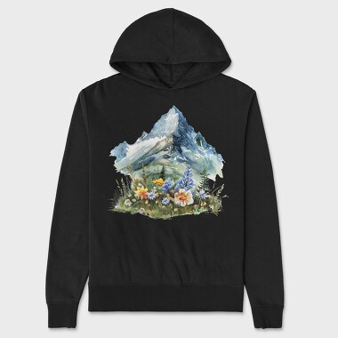 Mountain Flowers Bloom, Hanorac Oversize Barbati (Unisex)