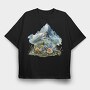 Mountain Flowers Bloom, Tricou Oversize Barbati (Unisex)