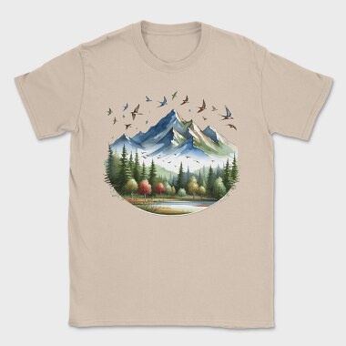 Mountain Forest Birds, Tricou Barbati (Unisex)