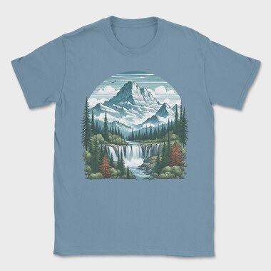 Mountain Forest Falls, Tricou Barbati (Unisex)