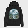 Mountain Forest Falls, Hanorac Oversize Barbati (Unisex)