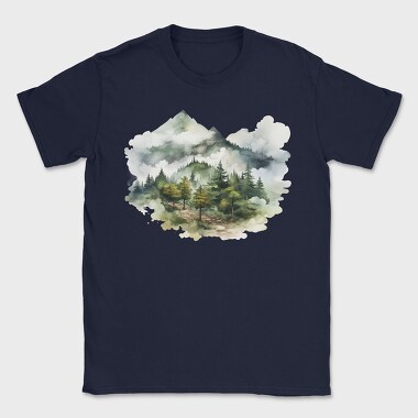 Mountain Forest Path, Tricou Barbati (Unisex)