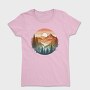 Mountain Forest Sunset, Tricou Femei