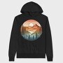 Mountain Forest Sunset, Hanorac Oversize Barbati (Unisex)