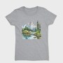 Mountain Landscape Clipping, Tricou Femei