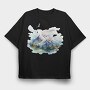Mountain Peace Club, Tricou Oversize Barbati (Unisex)