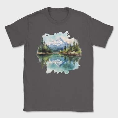 Mountain Peace Reflection, Tricou Barbati (Unisex)