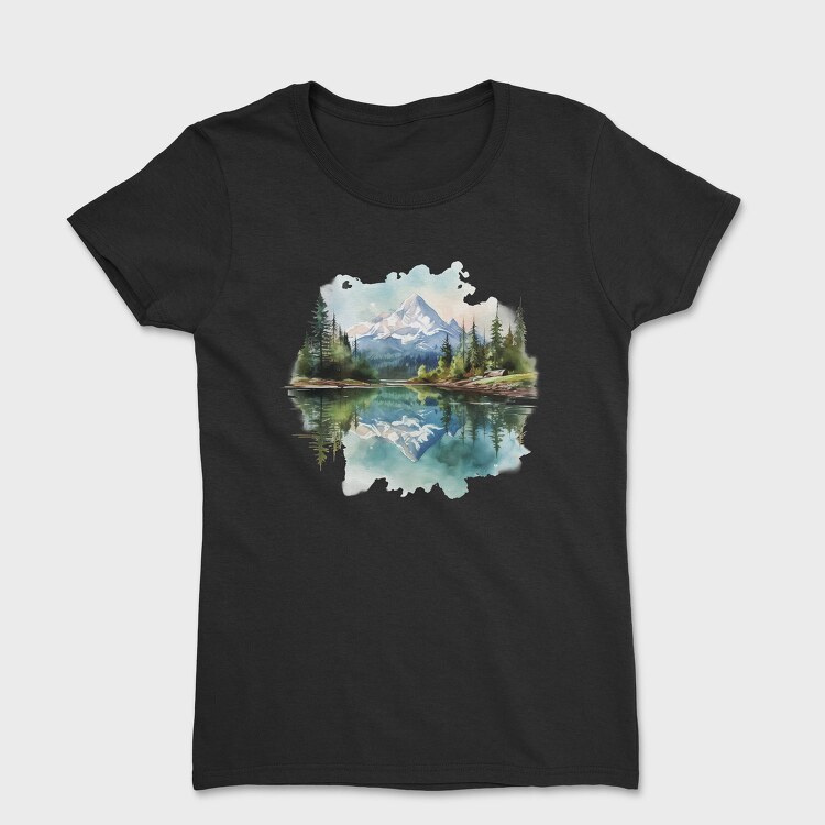 Mountain Peace Reflection, Tricou Femei
