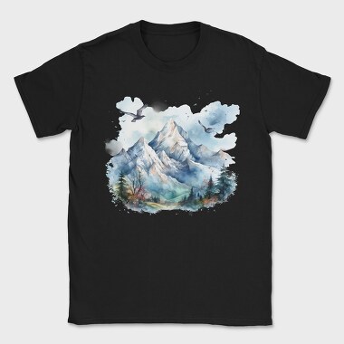Mountain Peak Birds, Tricou Barbati (Unisex)