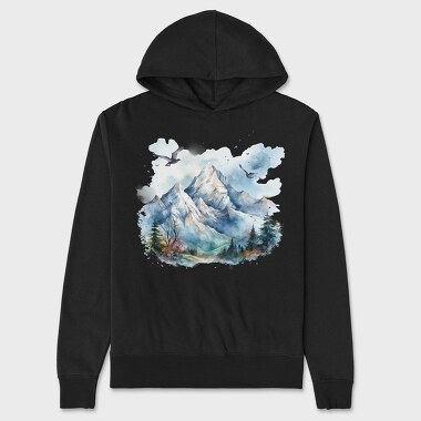 Mountain Peak Birds, Hanorac Oversize Barbati (Unisex)