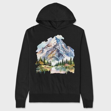 Mountain Peak Cliff, Hanorac Oversize Barbati (Unisex)