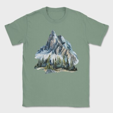Mountain Peak Climber, Tricou Barbati (Unisex)