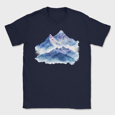 Mountain Peak Silhouette, Tricou Barbati (Unisex)