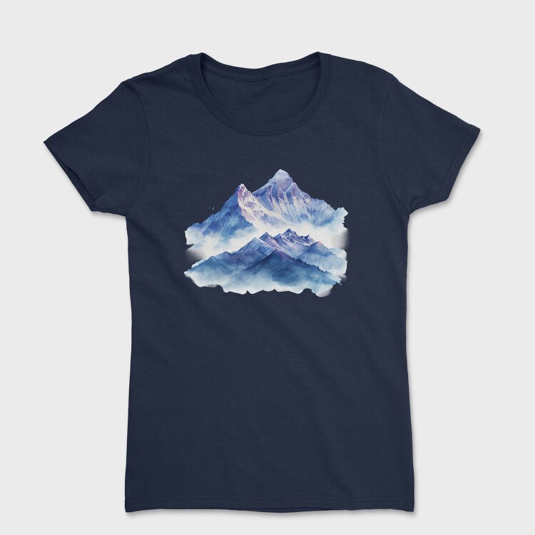Mountain Peak Silhouette, Tricou Femei