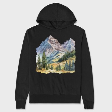 Mountain Peaks Canyon, Hanorac Oversize Barbati (Unisex)