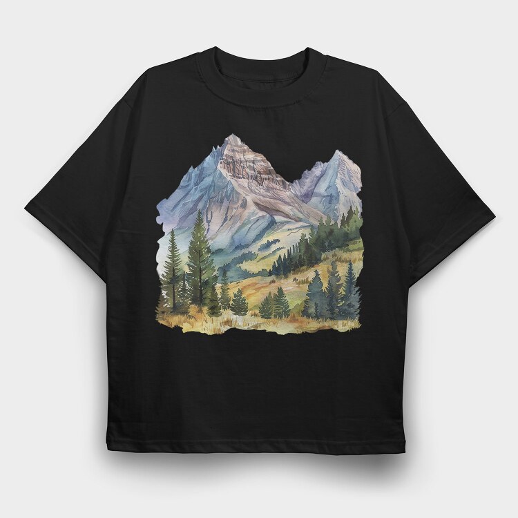 Mountain Peaks Canyon, Tricou Oversize Barbati (Unisex)