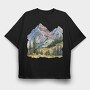Mountain Peaks Canyon, Tricou Oversize Barbati (Unisex)