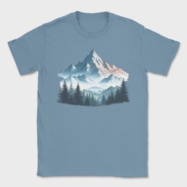 Mountain Peaks Forest, Tricou Barbati (Unisex)