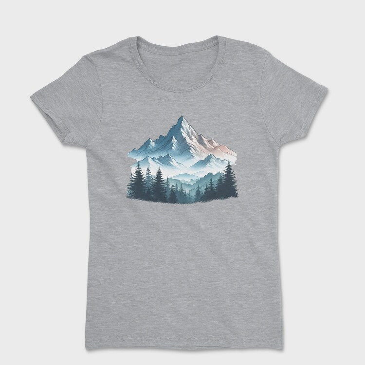 Mountain Peaks Forest, Tricou Femei