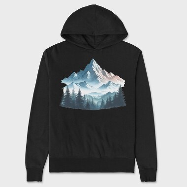 Mountain Peaks Forest, Hanorac Oversize Barbati (Unisex)