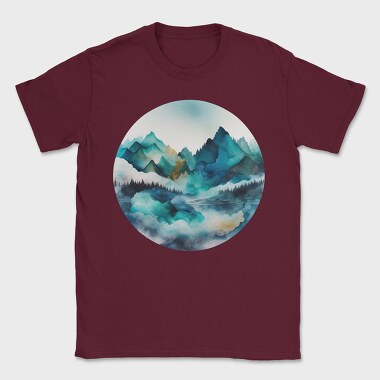 Mountain Peaks Serenity, Tricou Barbati (Unisex)