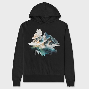 Mountain Reflection Clarity, Hanorac Oversize Barbati (Unisex)