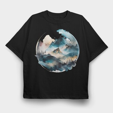 Mountain Reflection Club, Tricou Oversize Barbati (Unisex)