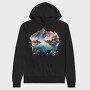 Mountain Reflection Symphony, Hanorac Oversize Barbati (Unisex)