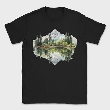 Mountain Reflection, Tricou Barbati (Unisex)