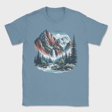 Mountain River Night, Tricou Barbati (Unisex)